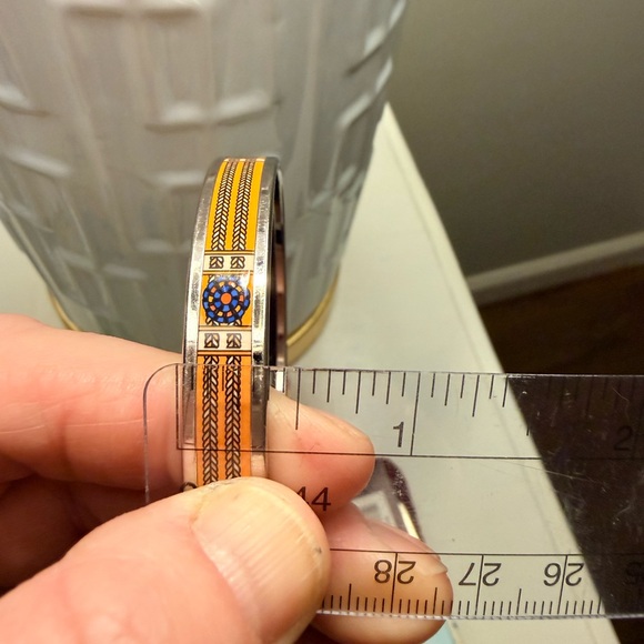Hermès Narrow Enamel Bangle Bracelet - Picture 6 of 7